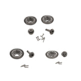 Maxbell RC Metal Gears Set RC Vehicle Scale Replacement for Accessory Vehicle Crawler Front Rear Gear Set