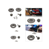 Maxbell RC Metal Gears Set RC Vehicle Scale Replacement for Accessory Vehicle Crawler Front Rear Gear Set