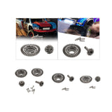 Maxbell RC Metal Gears Set RC Vehicle Scale Replacement for Accessory Vehicle Crawler Front Rear Gear Set