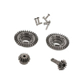 Maxbell RC Metal Gears Set RC Vehicle Scale Replacement for Accessory Vehicle Crawler Front Rear Gear Set