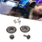 Maxbell RC Metal Gears Set RC Vehicle Scale Replacement for Accessory Vehicle Crawler Front Rear Gear Set