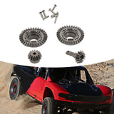 Maxbell RC Metal Gears Set RC Vehicle Scale Replacement for Accessory Vehicle Crawler Front Rear Gear Set