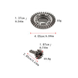 Maxbell RC Metal Gears Set RC Vehicle Scale Replacement for Accessory Vehicle Crawler Front Gear Set