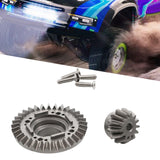Maxbell RC Metal Gears Set RC Vehicle Scale Replacement for Accessory Vehicle Crawler Rear Gear Set
