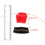 Maxbell 1/12 Female Doll Clothes Tank Top and Short Skirt Clothing for 6 inch Figure Red and Black
