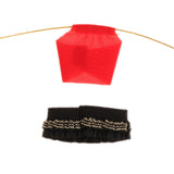 Maxbell 1/12 Female Doll Clothes Tank Top and Short Skirt Clothing for 6 inch Figure Red and Black