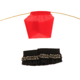 Maxbell 1/12 Female Doll Clothes Tank Top and Short Skirt Clothing for 6 inch Figure Red and Black