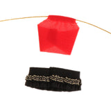 Maxbell 1/12 Female Doll Clothes Tank Top and Short Skirt Clothing for 6 inch Figure Red and Black