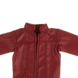 Maxbell 1/12 Female Doll Clothes PU Leather Jacket with Pants Mini for 6 inch Figure