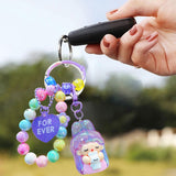 Maxbell Beaded Keychain Backpacks Accessories Wristlet Keyring for Adults Women Gift Violet