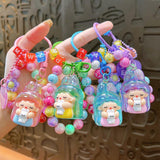 Maxbell Beaded Keychain Backpacks Accessories Wristlet Keyring for Adults Women Gift Green