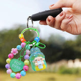 Maxbell Beaded Keychain Backpacks Accessories Wristlet Keyring for Adults Women Gift Green