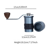 Maxbell Coffee Grinders Portable Hand Crank Espresso Grinder for Travel Camping Home Blue