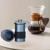 Maxbell Coffee Grinders Portable Hand Crank Espresso Grinder for Travel Camping Home Blue