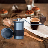 Maxbell Coffee Grinders Portable Hand Crank Espresso Grinder for Travel Camping Home Blue