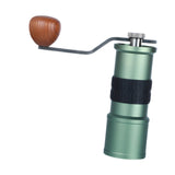 Maxbell Coffee Grinders Portable Hand Crank Espresso Grinder for Travel Camping Home Green
