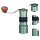 Maxbell Coffee Grinders Portable Hand Crank Espresso Grinder for Travel Camping Home Green