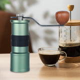 Maxbell Coffee Grinders Portable Hand Crank Espresso Grinder for Travel Camping Home Green