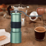Maxbell Coffee Grinders Portable Hand Crank Espresso Grinder for Travel Camping Home Green