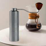 Maxbell Coffee Grinders Portable Hand Crank Espresso Grinder for Travel Camping Home Argent