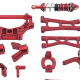 Maxbell RC Car Accessory Metal Retrofitting Accessories for 1/14 RC Car Trucks Model Red