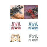 Maxbell RC Car Accessory Metal Retrofitting Accessories for 1/14 RC Car Trucks Model Red