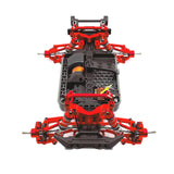 Maxbell RC Car Accessory Metal Retrofitting Accessories for 1/14 RC Car Trucks Model Red