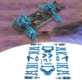 Maxbell RC Car Accessory Metal Retrofitting Accessories for 1/14 RC Car Trucks Model Blue