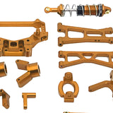 Maxbell RC Car Accessory Metal Retrofitting Accessories for 1/14 RC Car Trucks Model Gold