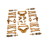 Maxbell RC Car Accessory Metal Retrofitting Accessories for 1/14 RC Car Trucks Model Gold