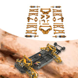 Maxbell RC Car Accessory Metal Retrofitting Accessories for 1/14 RC Car Trucks Model Gold