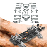 Maxbell RC Car Accessory Metal Retrofitting Accessories for 1/14 RC Car Trucks Model Gray