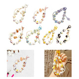 Maxbell Beaded Keychain Charm Beads Women Hanging Ornament Key Chain Engagement Gift White