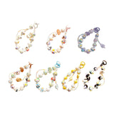 Maxbell Beaded Keychain Charm Beads Women Hanging Ornament Key Chain Engagement Gift White