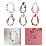 Maxbell Keychain Bag Pendant Lovely Gift DIY Decoration for Anniversary Travel Lover white