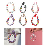 Maxbell Keychain Bag Pendant Lovely Gift DIY Decoration for Anniversary Travel Lover white