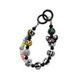 Maxbell Keychain Bag Pendant Lovely Gift DIY Decoration for Anniversary Travel Lover black