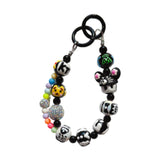 Maxbell Keychain Bag Pendant Lovely Gift DIY Decoration for Anniversary Travel Lover black