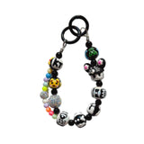 Maxbell Keychain Bag Pendant Lovely Gift DIY Decoration for Anniversary Travel Lover black