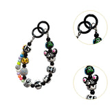 Maxbell Keychain Bag Pendant Lovely Gift DIY Decoration for Anniversary Travel Lover black