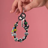 Maxbell Keychain Bag Pendant Lovely Gift DIY Decoration for Anniversary Travel Lover black