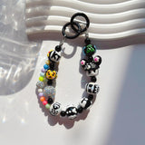 Maxbell Keychain Bag Pendant Lovely Gift DIY Decoration for Anniversary Travel Lover black