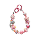 Maxbell Keychain Bag Pendant Lovely Gift DIY Decoration for Anniversary Travel Lover pink