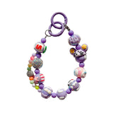 Maxbell Keychain Bag Pendant Lovely Gift DIY Decoration for Anniversary Travel Lover violet