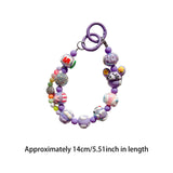 Maxbell Keychain Bag Pendant Lovely Gift DIY Decoration for Anniversary Travel Lover violet