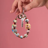 Maxbell Keychain Bag Pendant Lovely Gift DIY Decoration for Anniversary Travel Lover caramel