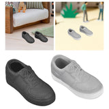 Maxbell 1/6 Scale Shoes Sturdy Trendy Handmade for 12 inch Action Figures Doll Model Black