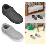Maxbell 1/6 Scale Shoes Sturdy Trendy Handmade for 12 inch Action Figures Doll Model Black