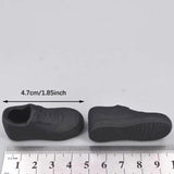 Maxbell 1/6 Scale Shoes Sturdy Trendy Handmade for 12 inch Action Figures Doll Model Black