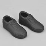 Maxbell 1/6 Scale Shoes Sturdy Trendy Handmade for 12 inch Action Figures Doll Model Black
